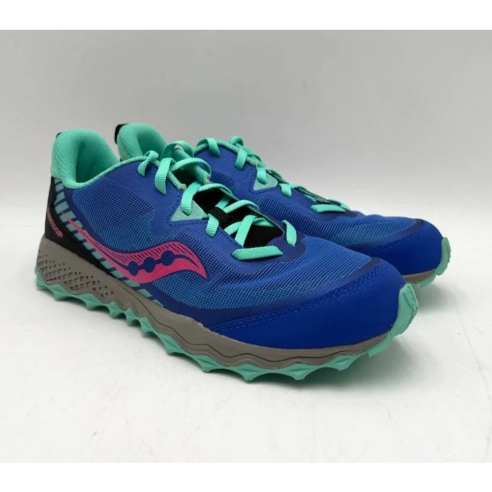 Saucony PEREGRINE 11 SK165557 Girls' NEW Athletic Shoe Blue US Size 6